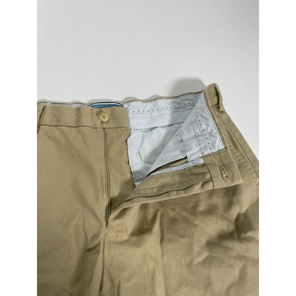 Peter Millar Mens‎ Tan Flat Front Preppy Classic 9